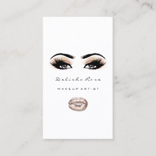 Carte De Visite Maquillage Artiste Oeil Lashes Parties scintillant