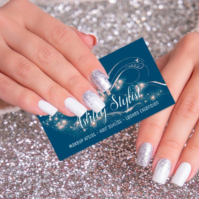 Carte De Visite Maquillage Artiste Salon des cheveux Eyelash Smoky (Créateur téléchargé)