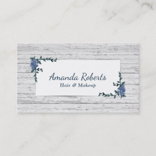 Carte De Visite Maquillage Artiste Salon des cheveux Vintage Flora