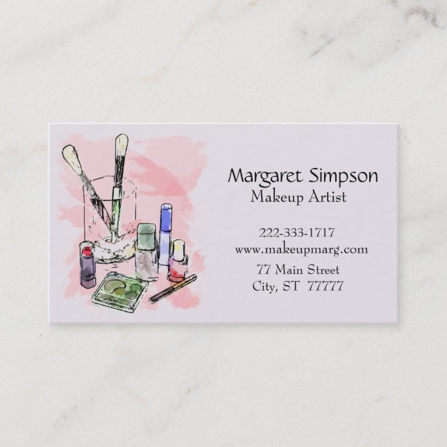 Carte De Visite Maquillage Artistique (Devant)