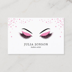 Carte de visite maquillage avec effet parties scin