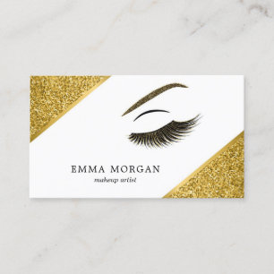 Carte de visite maquillage avec effet parties scin