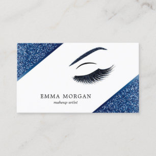 Carte de visite maquillage avec effet parties scin