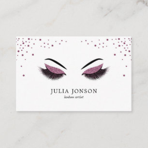 Carte de visite maquillage avec effet parties scin