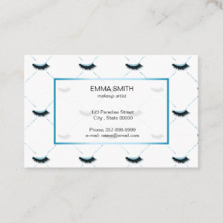 Carte de visite maquillage avec effet parties scin