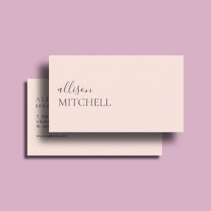 Carte De Visite Maquillage Boutique Luxe Écriture Élégante Rouge à