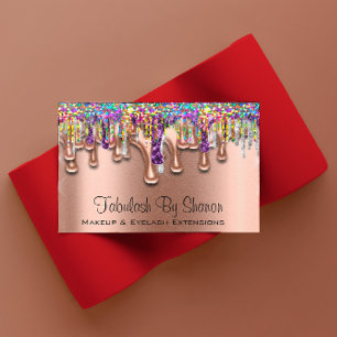 Carte De Visite Maquillage Brow Purple Holographe