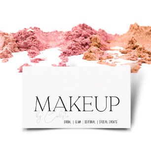 Carte De Visite Maquillage chic minimaliste par