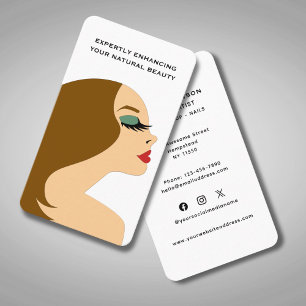 Carte De Visite Maquillage coiffeur Artiste Beauticier Médias soci