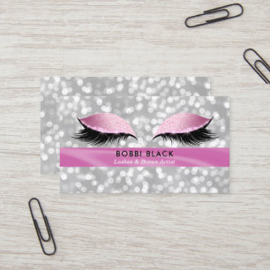 Carte De Visite Maquillage de charme de parties scintillantes de