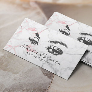 Carte De Visite Maquillage d'Eyelash Artiste Moderne Salon de Beau
