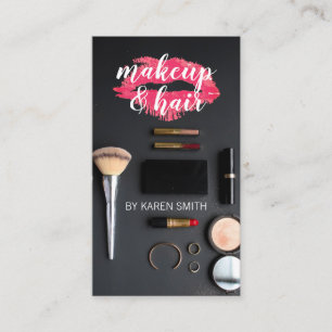 Carte De Visite Maquillage et liste d'attente des cheveux Salon