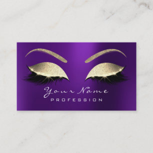 Carte De Visite Maquillage Eyebros cils Lashes Parties scintillant