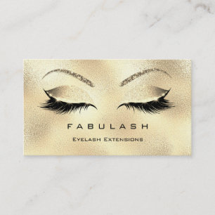 Carte De Visite Maquillage Eyebros Lashes Parties scintillant Verr