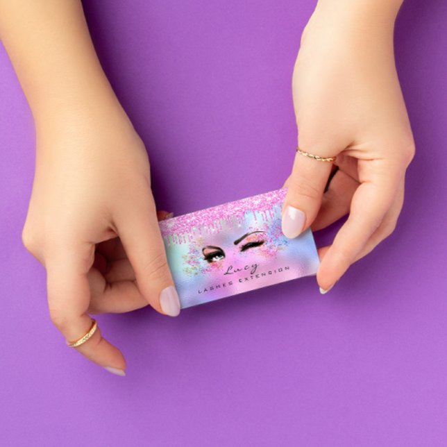 Carte De Visite Maquillage Eyebrow cheveux Eyelashes Parties scint (Créateur téléchargé)