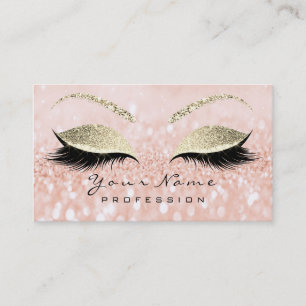 Carte De Visite Maquillage Eyebrow Eyes Lashes Parties scintillant
