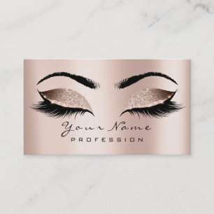 Carte De Visite Maquillage Eyebrow Eyes Lashes Parties scintillant