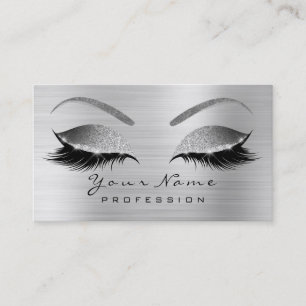 Carte De Visite Maquillage Eyebrow Eyes Lashes Parties scintillant