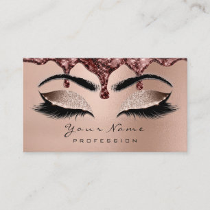 Carte De Visite Maquillage Eyebrow Eyes Lashes Parties scintillant