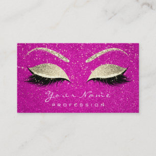 Carte De Visite Maquillage Eyebrow Eyes Lashes Parties scintillant