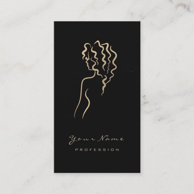 Carte De Visite Maquillage Eyebrow Eyes Lashes Sepia Black Logo SP (Devant)