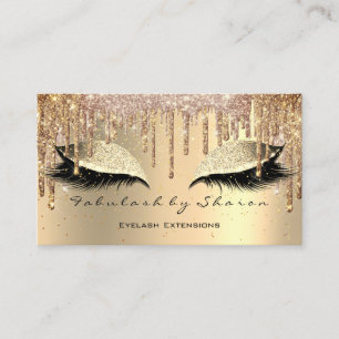 Carte De Visite Maquillage Eyebrow Lashes Parties scintillant Driv