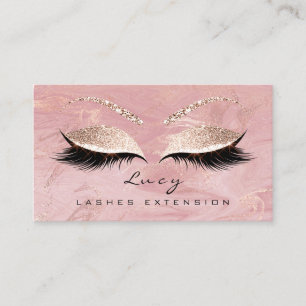 Carte De Visite Maquillage Eyebrow Nom Parties scintillant Lash Ma