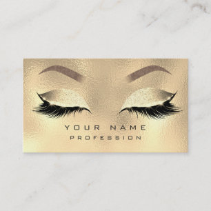 Carte De Visite Maquillage Eyebrows Lashes Parties scintillant Met