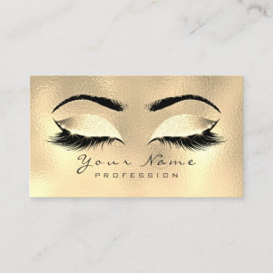 Carte De Visite Maquillage Eyebrows Lashes Parties scintillant mét
