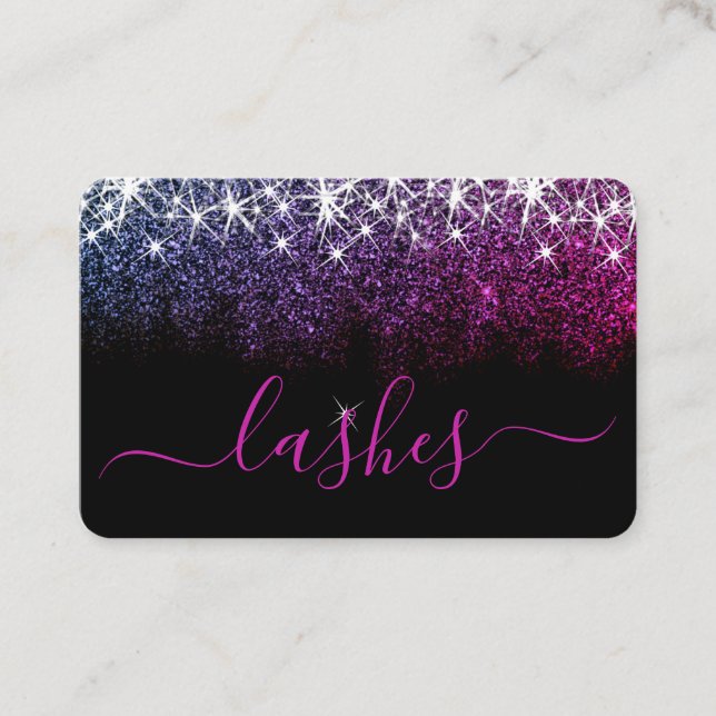 Carte De Visite Maquillage Eyelash Artis Lumineuse Parties scintil (Devant)