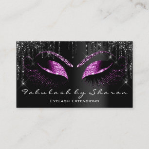 Carte De Visite Maquillage Eyelash Black Drives Professionnel Berr