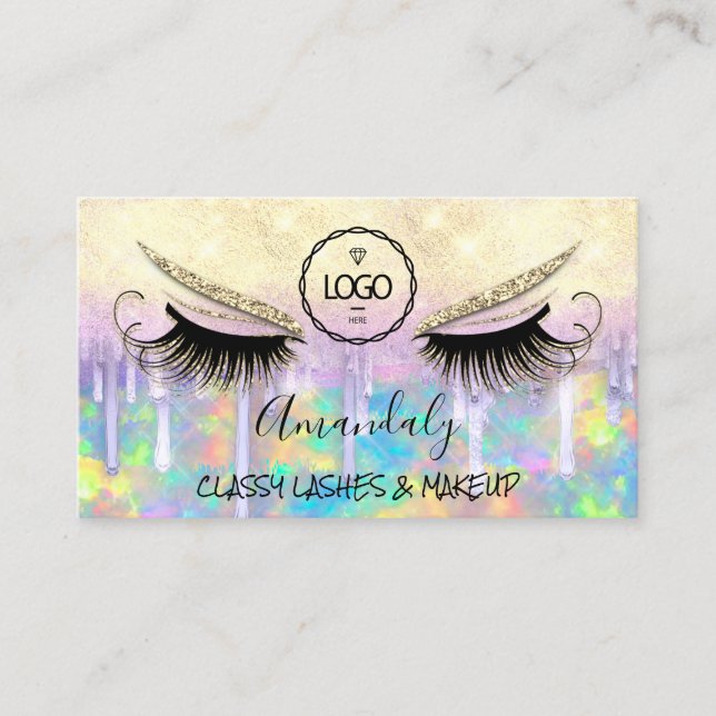 Carte De Visite Maquillage Eyelash Microblade Drives (Devant)