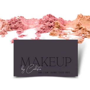 Carte De Visite Maquillage graphique minimaliste élégant par "votr