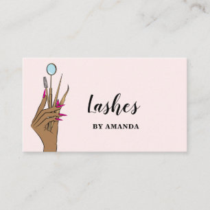 Carte De Visite Maquillage moderne Eyebrow Eyes Lashes Girls