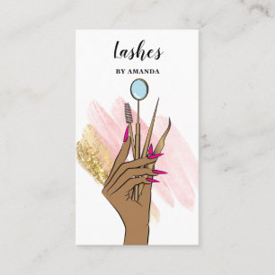 Carte De Visite Maquillage moderne Eyebrow Eyes Lashes Girls