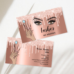 Carte De Visite Maquillage moderne Eyebrow Eyes Lashes Girls
