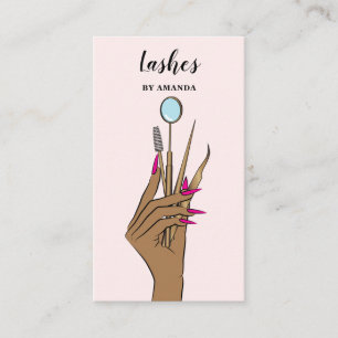 Carte De Visite Maquillage moderne Eyebrow Eyes Lashes Girls