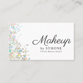 Carte De Visite Maquillage, MUA, Holographie du salon de beauté