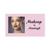Maquillage photo écriture noire rose poudré