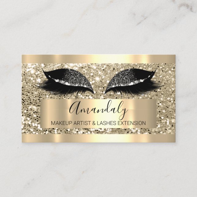 Carte De Visite Maquillage professionnel Artiste Lash Eyes Parties (Devant)