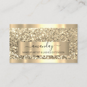 Carte De Visite Maquillage professionnel Event Planer Gold