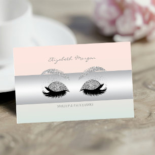 Carte De Visite Maquillage Professionnel Moderne, Cils Faux Paille