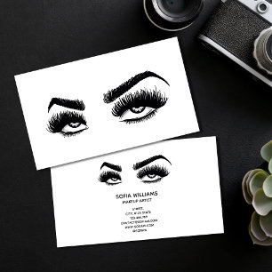 Carte De Visite Maquillage Roll Eye Beauté Salon Lash Extension