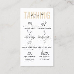 Carte De Visite Maquillage Salon Spray Tan Peinture Après-Soins