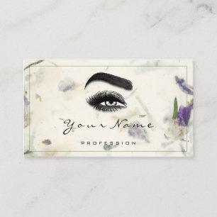 Carte De Visite Maquillage SPA beauté Floral QR LOGO Mint Green