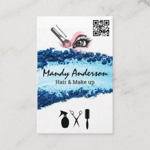 Carte De Visite Maquillage   Tache de baiser   Outils de coiffure 