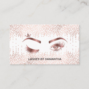 Carte De Visite Maquillage Wink Eye Gold Confetti Lashes