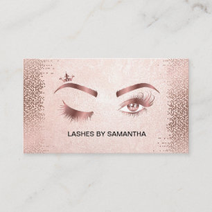 Carte De Visite Maquillage Wink Eye Gold Confetti Lashes