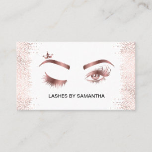 Carte De Visite Maquillage Wink Eye Gold Confetti Lashes