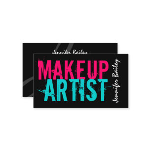 Carte De Visite Maquilleur audacieux